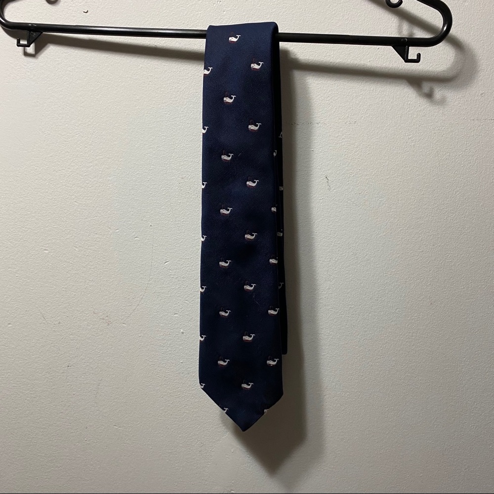 VTG Rare Vintage Whale Pattern Tie